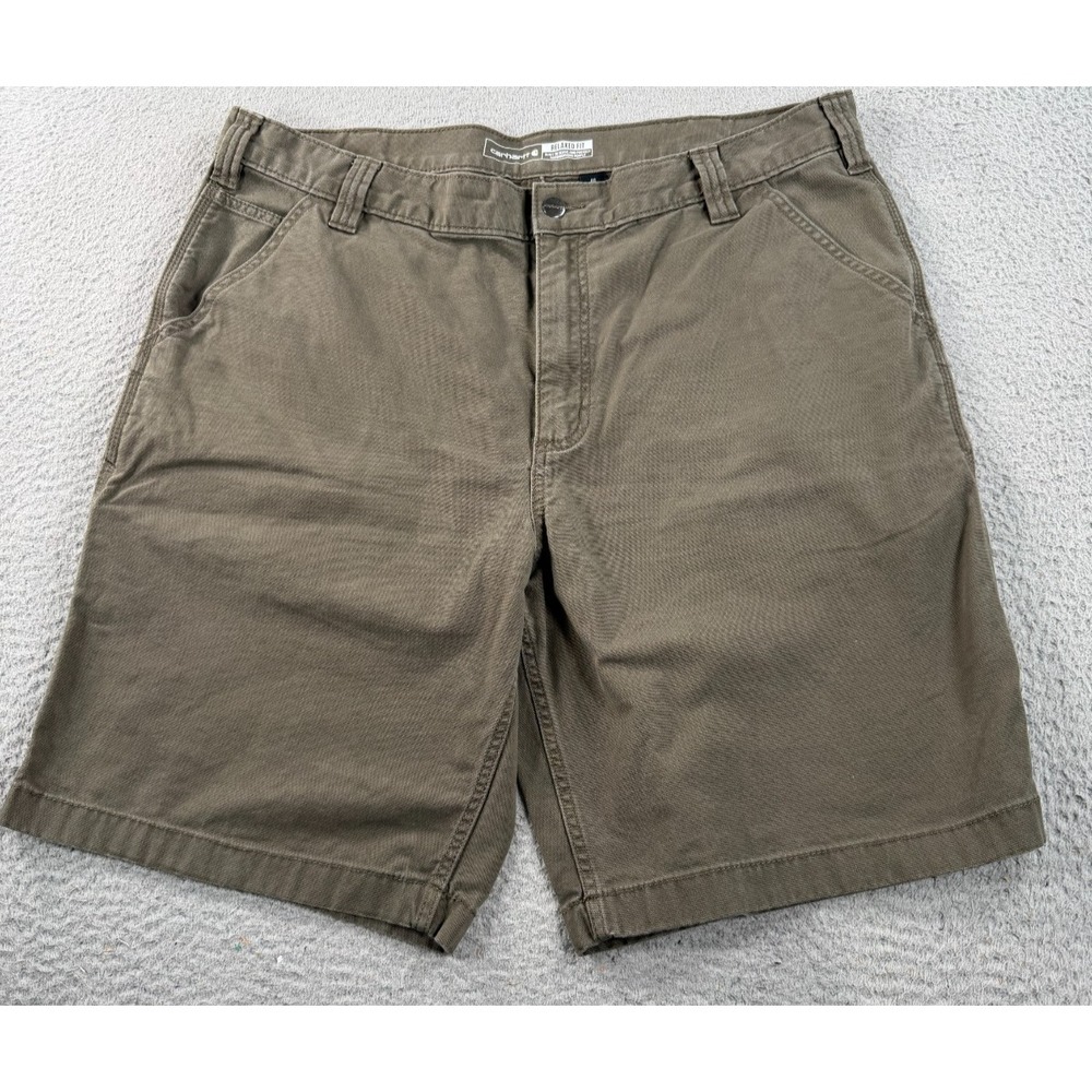Carhartt Rugged Flex Relaxed Fit Canvas Work Shorts Men's 40 (38x10) BS2514-M
